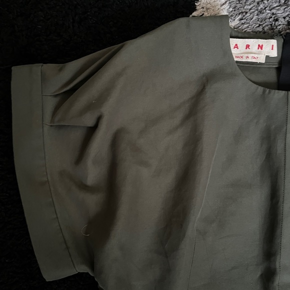 MARNI blouse oversized pleated shoulders - Picture 2 of 5